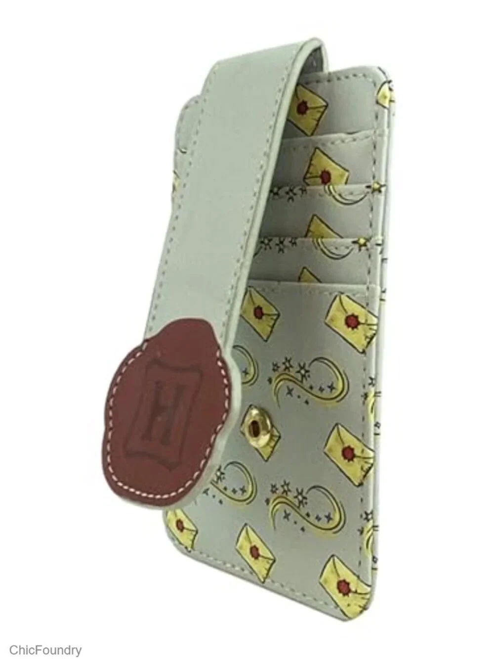 Harry Potter Card Holder Wallet with ID Window, Vegan Leather, 4 Card Slots
